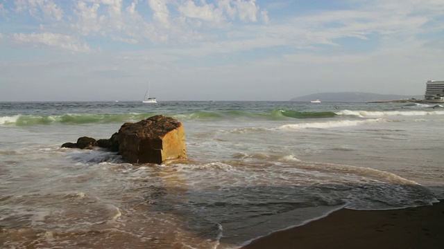 南非的海滩海景视频素材