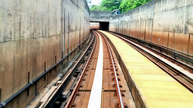 火车通勤超速时间流逝i视频素材