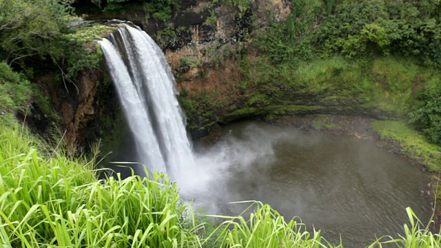 瀑布夏威夷群岛视频素材