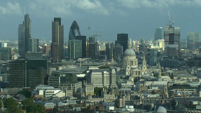 碎片大厦(Shard)和伦敦金融城(City of London)视频下载