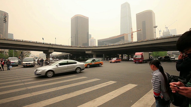 北京大雾天气视频素材