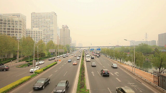 北京大雾天气视频素材