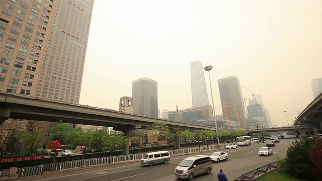 北京大雾天气视频素材