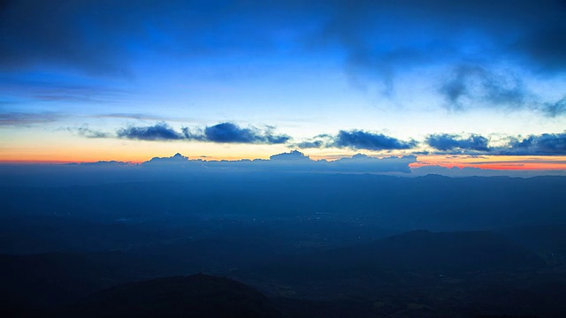 落日山脉视频素材