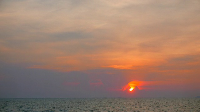 日出或日落时间流逝视频素材