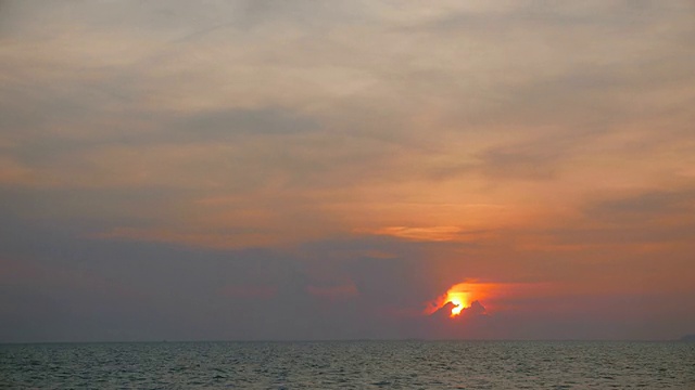 日出或日落时间流逝视频素材