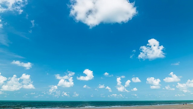 天空和大海。时间流逝视频素材