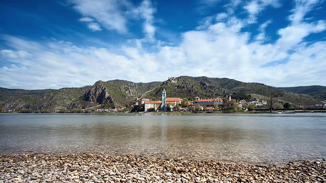 修道院教堂Duernstein;时间流逝视频素材