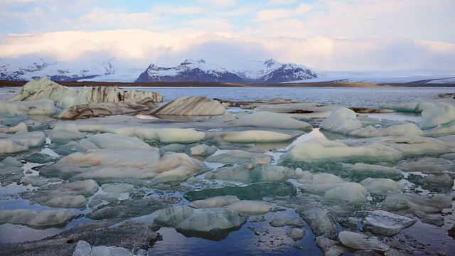 Jokulsarlon冰泻湖，欧洲，南冰岛视频下载