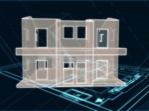 建筑蓝图和3d图纸视频下载