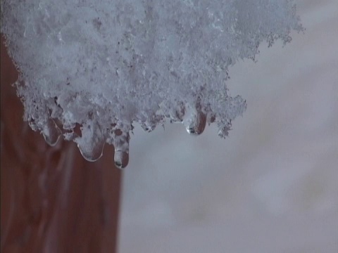 雪/水滴视频素材