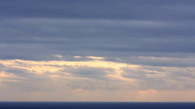 时间流逝:拂晓时快速流逝的云视频素材