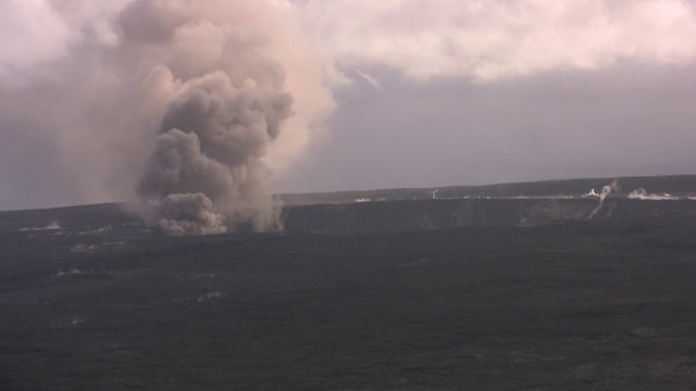 夏威夷火山国家公园熔岩火山口大岛威基基毛伊岛视频素材