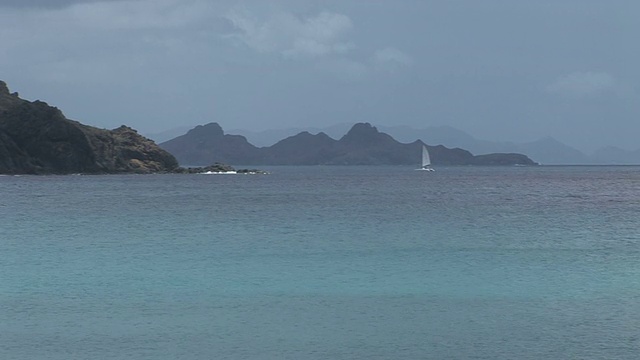 神奇的海滩，圣巴斯视频素材