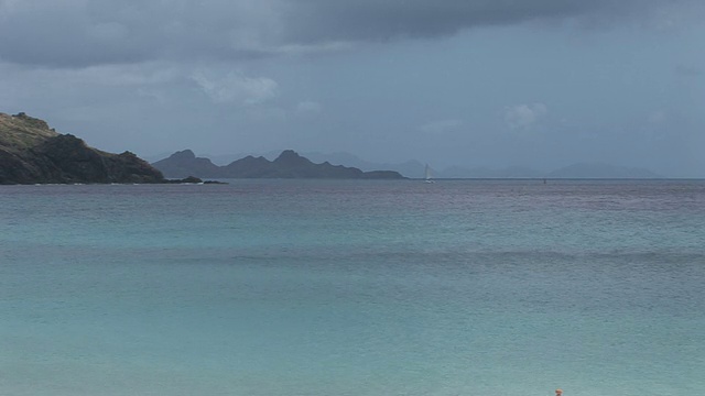 神奇的海滩，圣巴斯视频素材