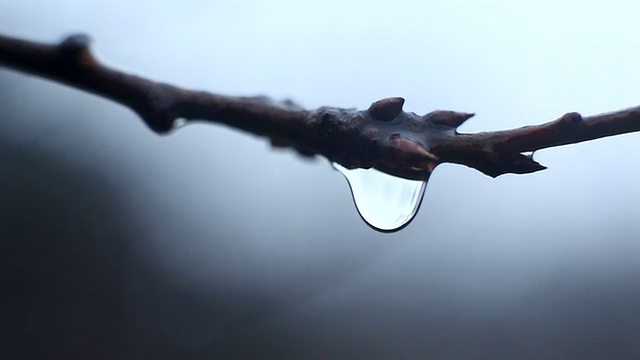 下落的水滴视频素材