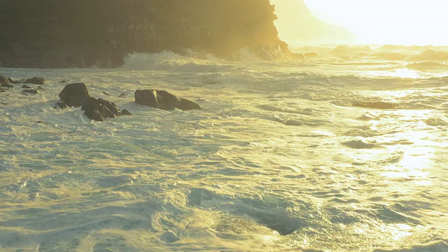 夏威夷海浪无人机无人机航拍视频素材