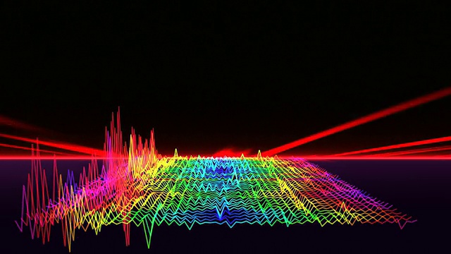 3D音频波回路视频素材