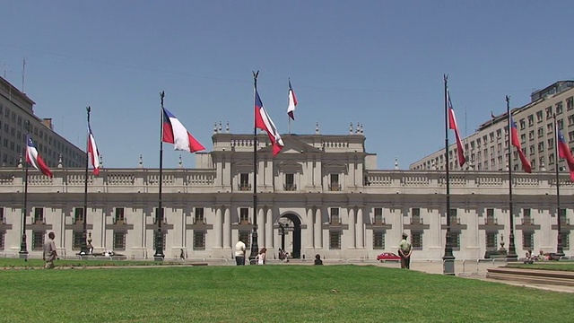 Palacio de La Moneda - 智利圣地亚哥视频素材