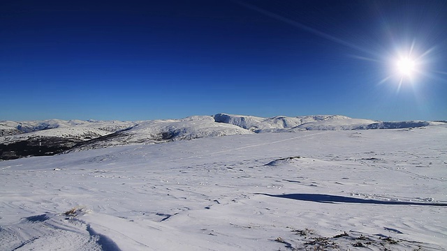 越野滑雪视频素材