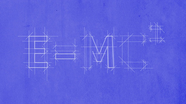 E = mc2蓝图画视频素材