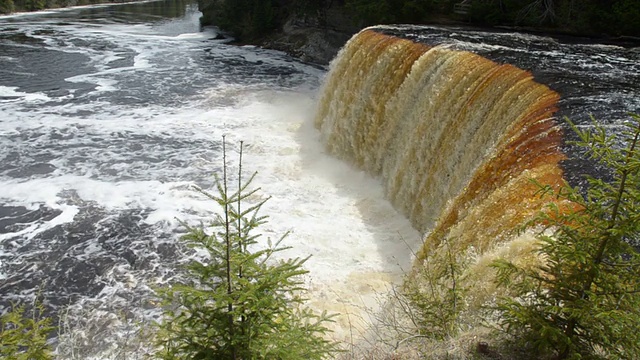 Tahquamenon下降,密歇根视频素材