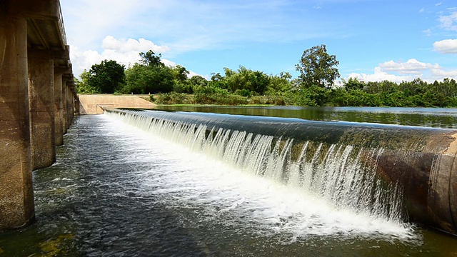 小水坝视频素材