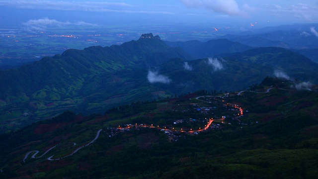 夕阳在山视频素材