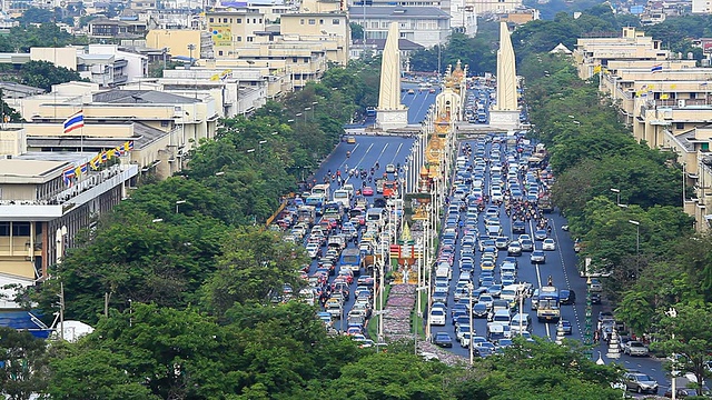 Ratchadamnoen路,曼谷,泰国视频下载