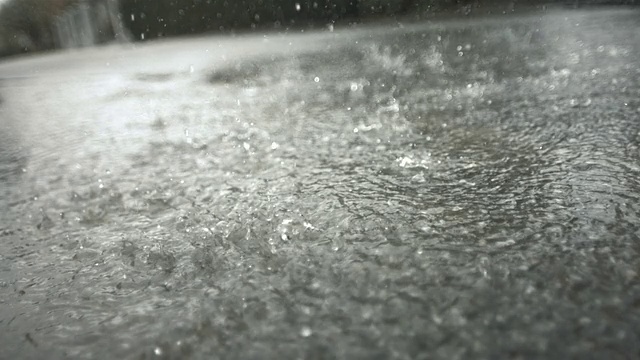 HD超级慢动作:大雨视频素材