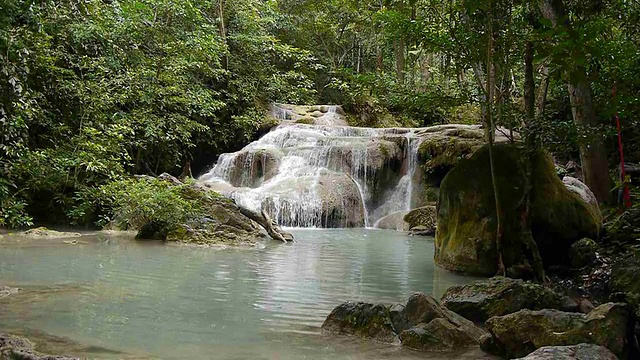 Erawan瀑布视频素材