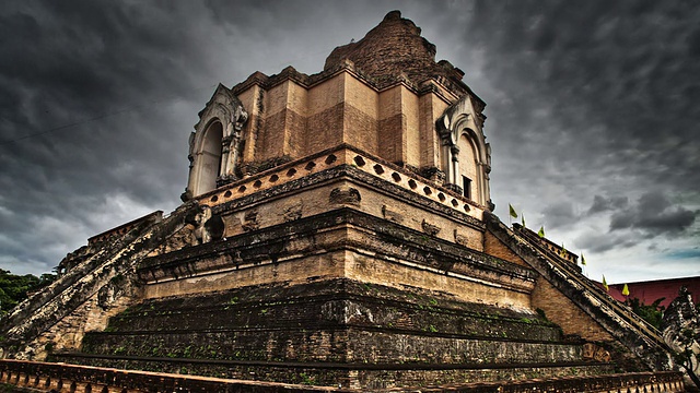 泰国旅游视频。寺东南亚佛寺。视频素材