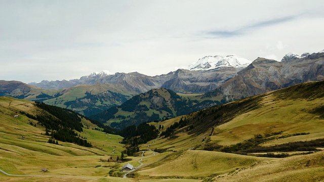 Lenk valley和Wildstrubel时间流逝视频素材