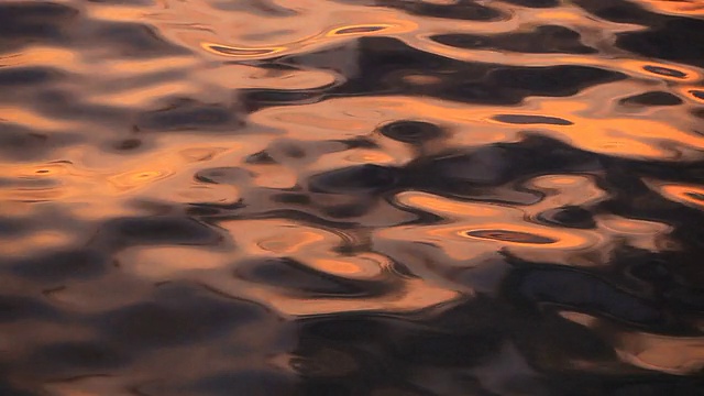 日落时的海水，视频背景视频素材