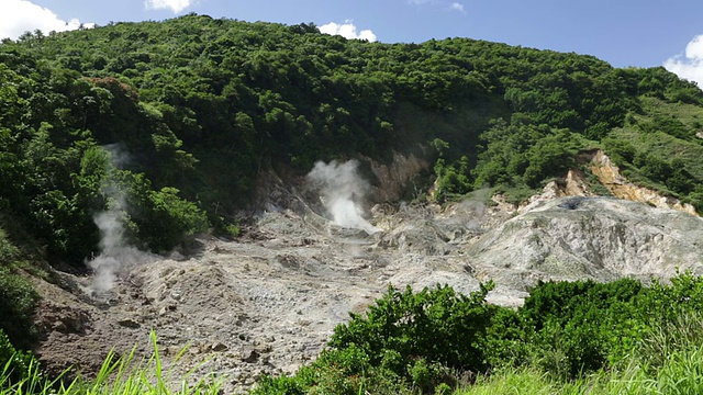 圣卢西亚的Qualibou火山视频下载