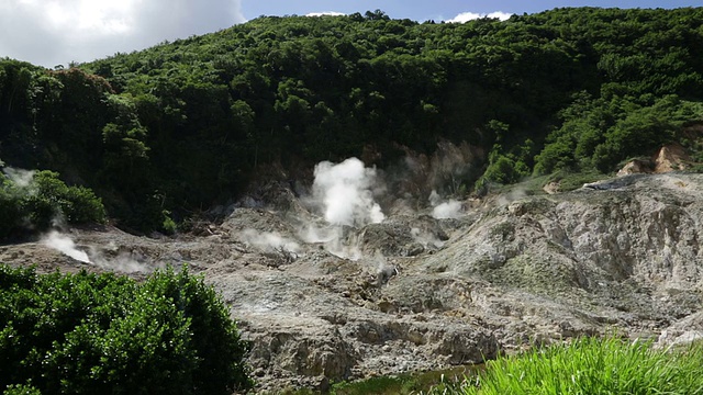 圣卢西亚的Qualibou火山视频下载