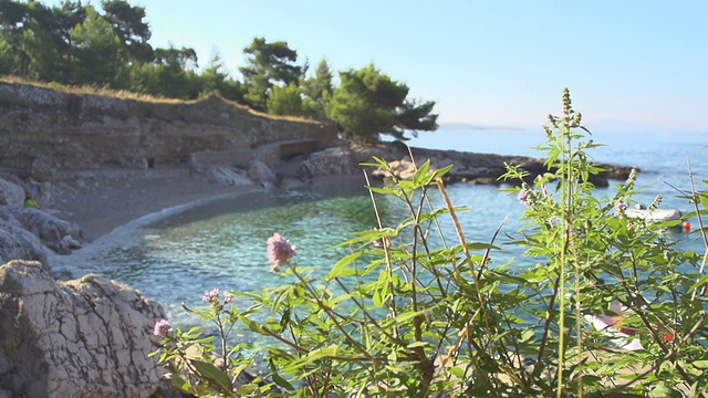 HD超级慢莫:田园般的地中海海滩视频素材