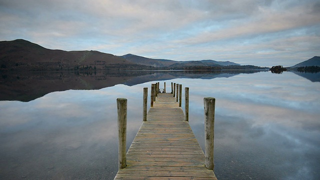 Derwentwater码头，湖区国家公园视频下载