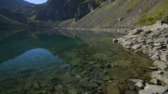 美丽的山与湖景观视频素材