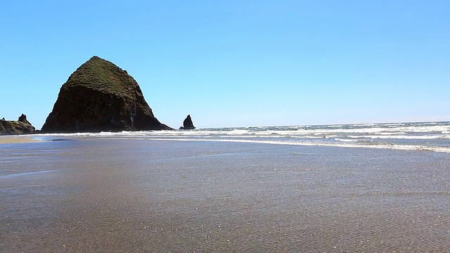 俄勒冈州坎农海滩视频素材