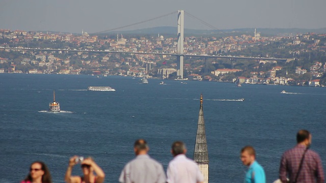 Fatih Sultan Mehmet Bridge，伊斯坦布尔，火鸡视频下载