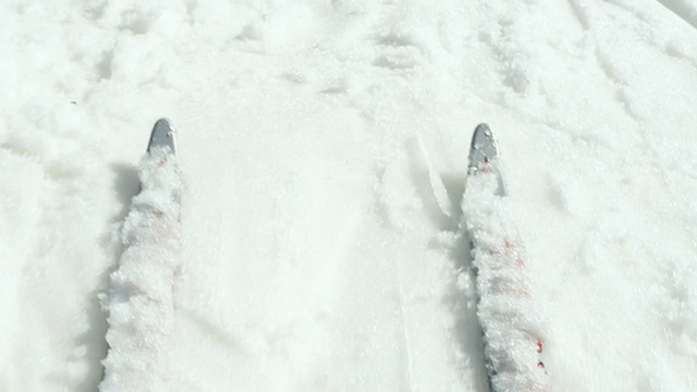 越野滑雪视频素材