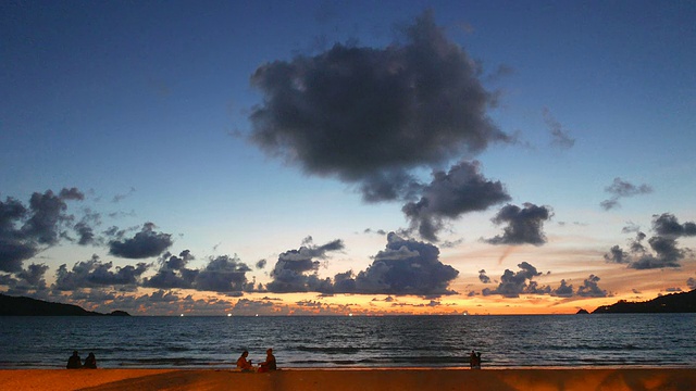 海浪与日落视频素材