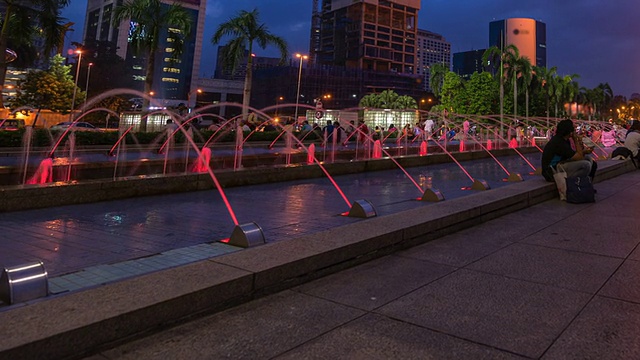 高清延时:马来西亚吉隆坡夜城视频素材