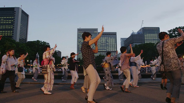 日比谷盆舞节视频素材