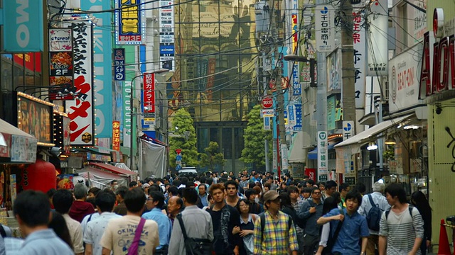 蒙太奇-街道秋叶原，东京视频素材