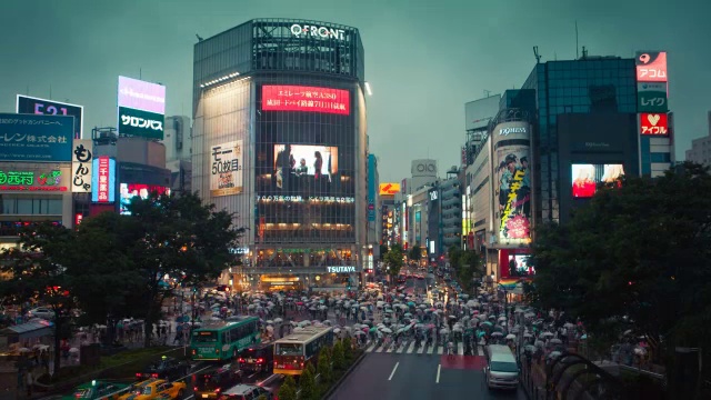 日本东京的时光流逝视频素材