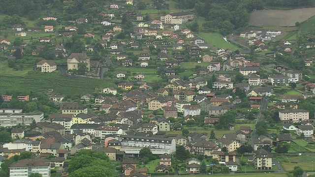 法国瓦莱沃里市航拍视频素材