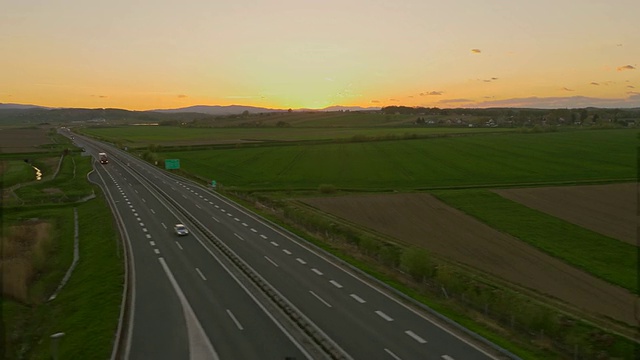 乡村空中公路视频素材