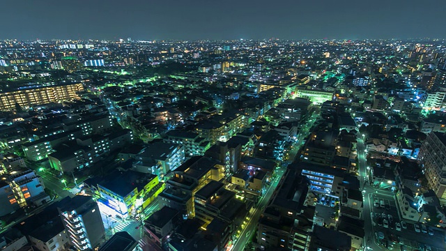 电汇，东京夜景。视频素材